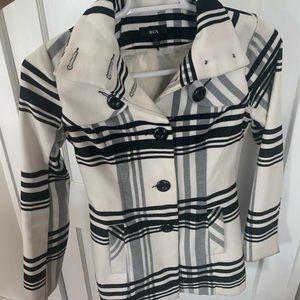 Plaid pea coat! So cute and classy.